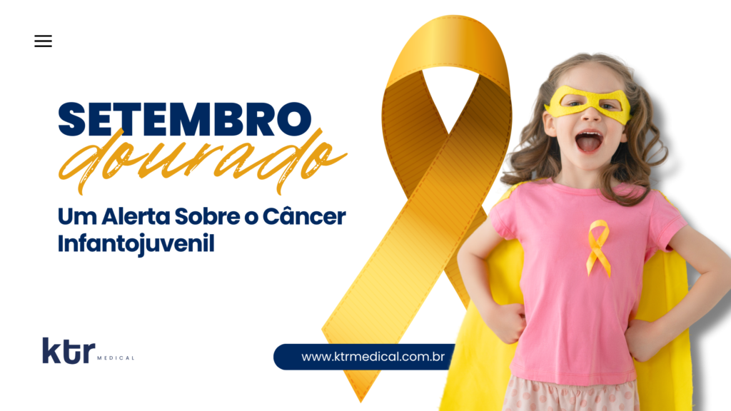 Conscientização sobre o câncer infantojuvenil durante o Setembro Dourado.